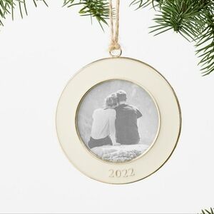 ISO Pottery Barn 2022 Dated Enamel Framed Ornament